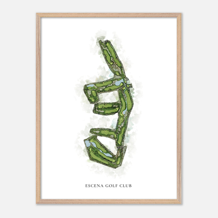 Print of Escena Golf Club Classic Map