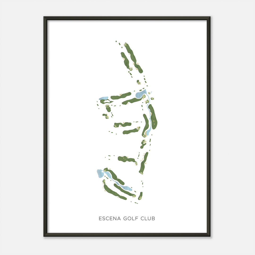 Print of Escena Golf Club Modern Map