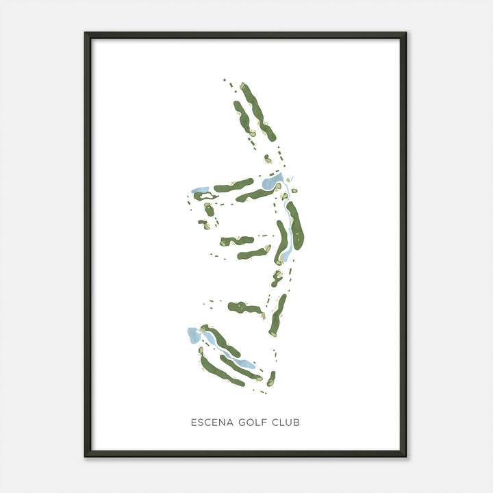 Print of Escena Golf Club Modern Map