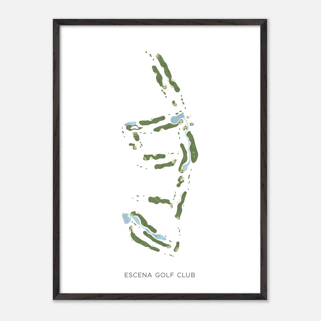 Print of Escena Golf Club Modern Map