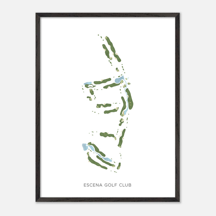Print of Escena Golf Club Modern Map