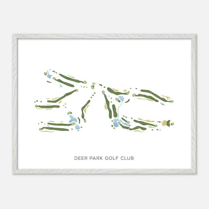 Print of Deer Park Golf Club Modern Map