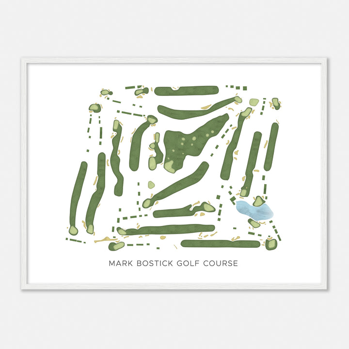 Print of Mark Bostick Golf Course Modern Map