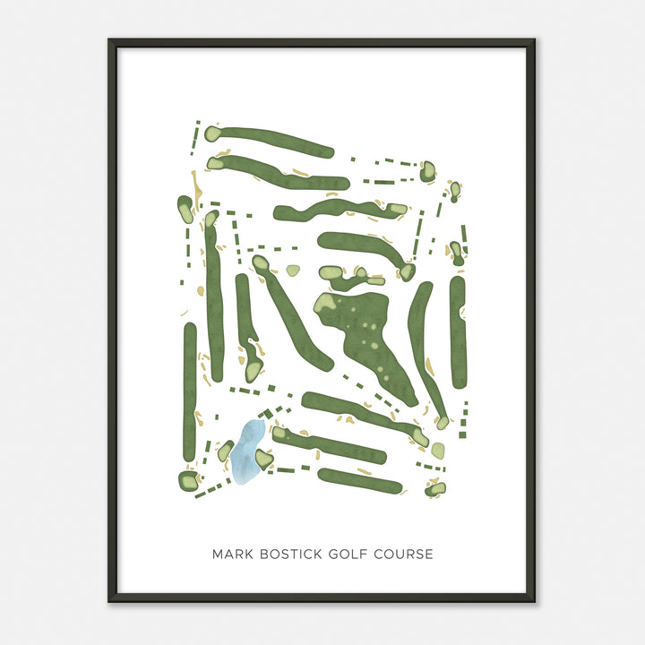Print of Mark Bostick Golf Course Modern Map