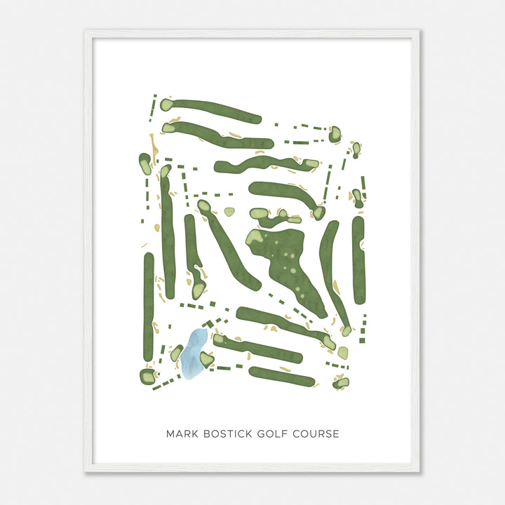 Print of Mark Bostick Golf Course Modern Map