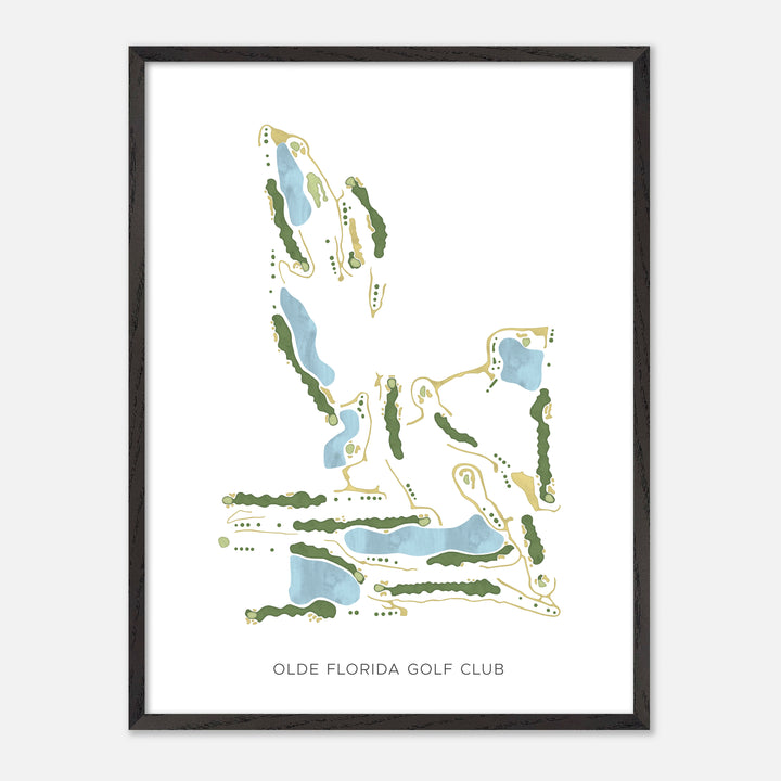 Print of Olde Florida Golf Club Modern Map