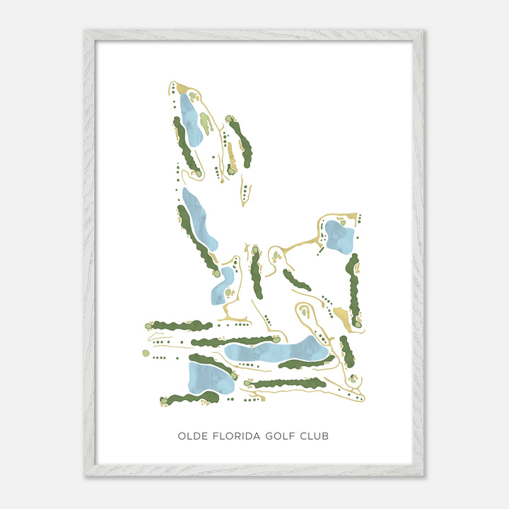 Print of Olde Florida Golf Club Modern Map