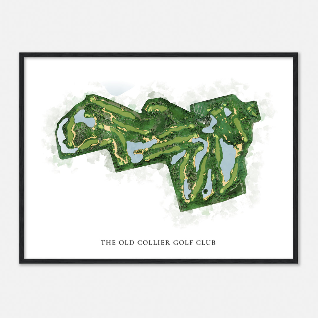 Print of The Old Collier Golf Club Classic Map