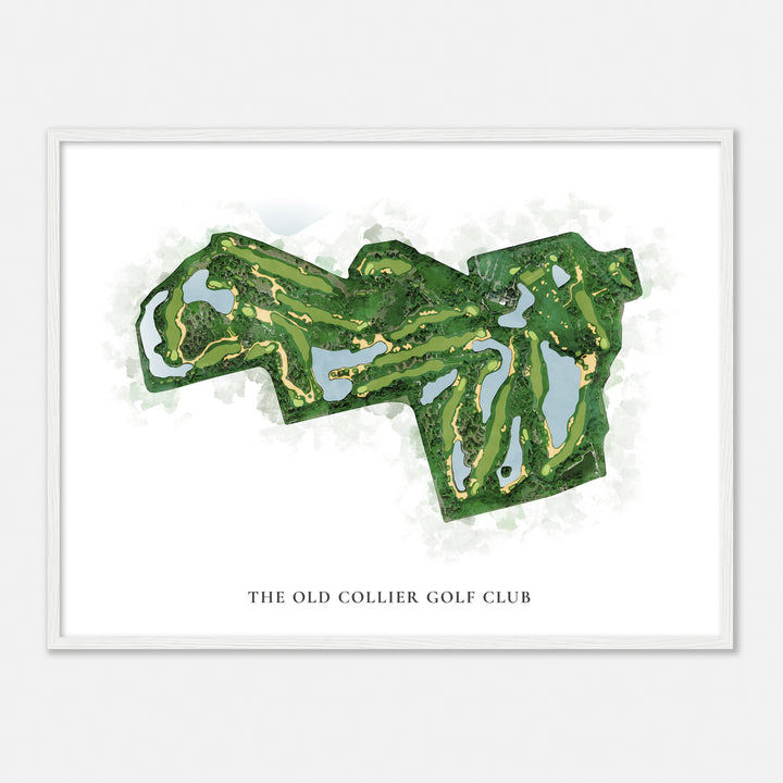 Print of The Old Collier Golf Club Classic Map