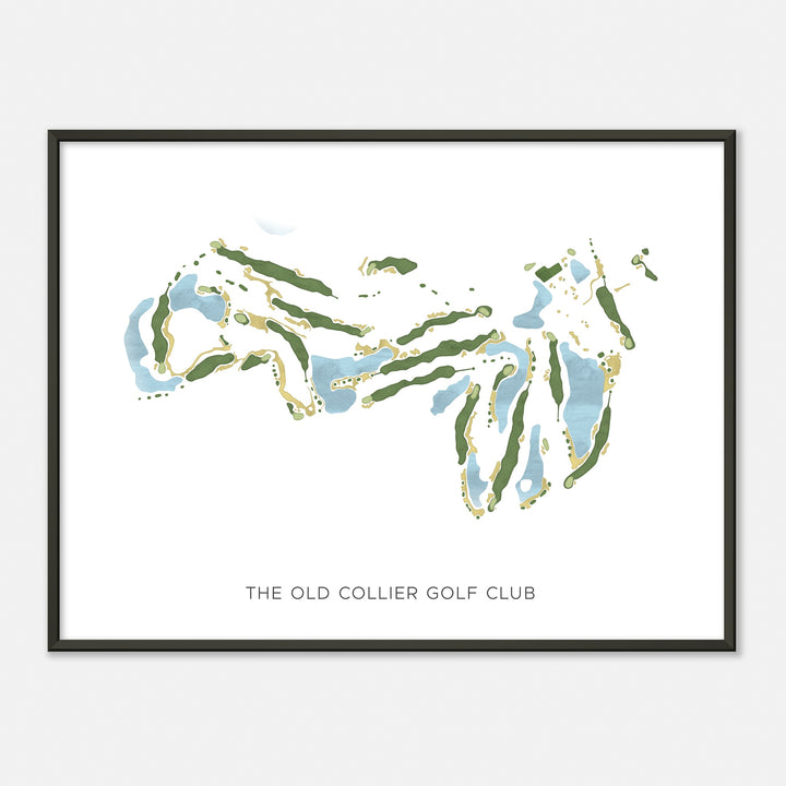 Print of The Old Collier Golf Club Modern Map