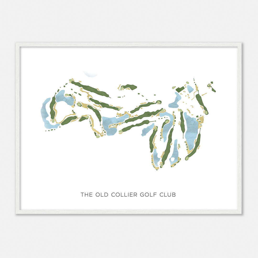 Print of The Old Collier Golf Club Modern Map