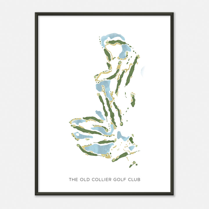 Print of The Old Collier Golf Club Modern Map