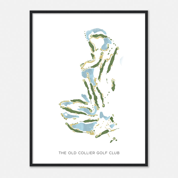 Print of The Old Collier Golf Club Modern Map