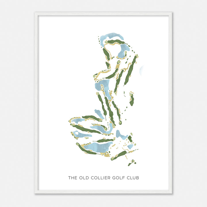 Print of The Old Collier Golf Club Modern Map