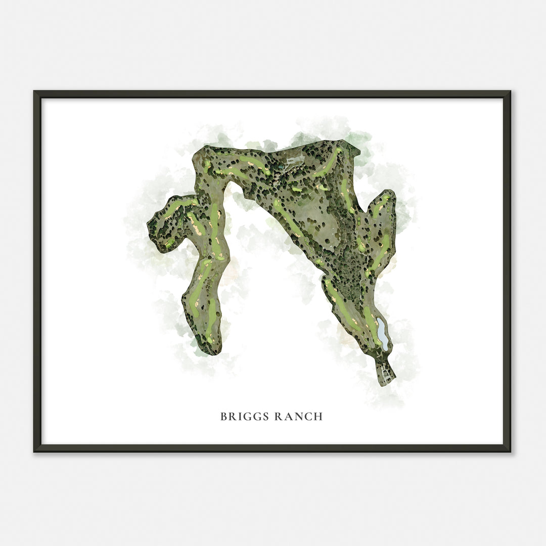 Print of Briggs Ranch Classic Map