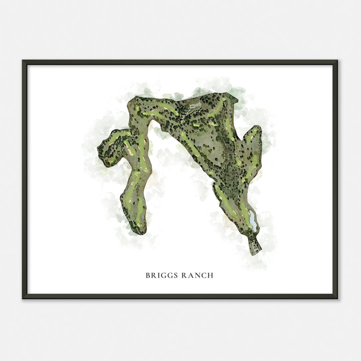 Print of Briggs Ranch Classic Map