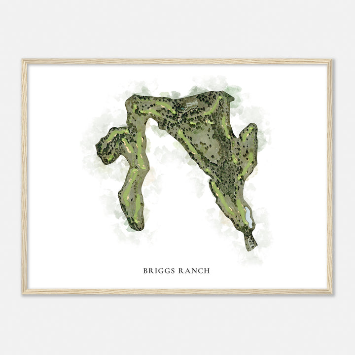 Print of Briggs Ranch Classic Map