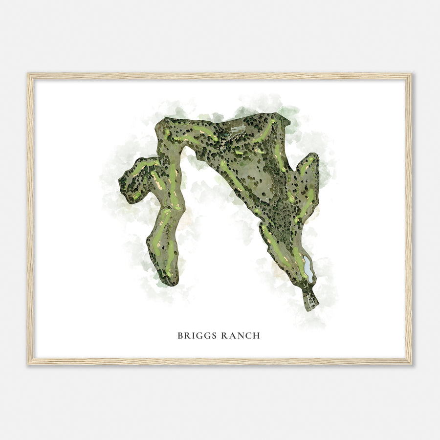 Print of Briggs Ranch Classic Map