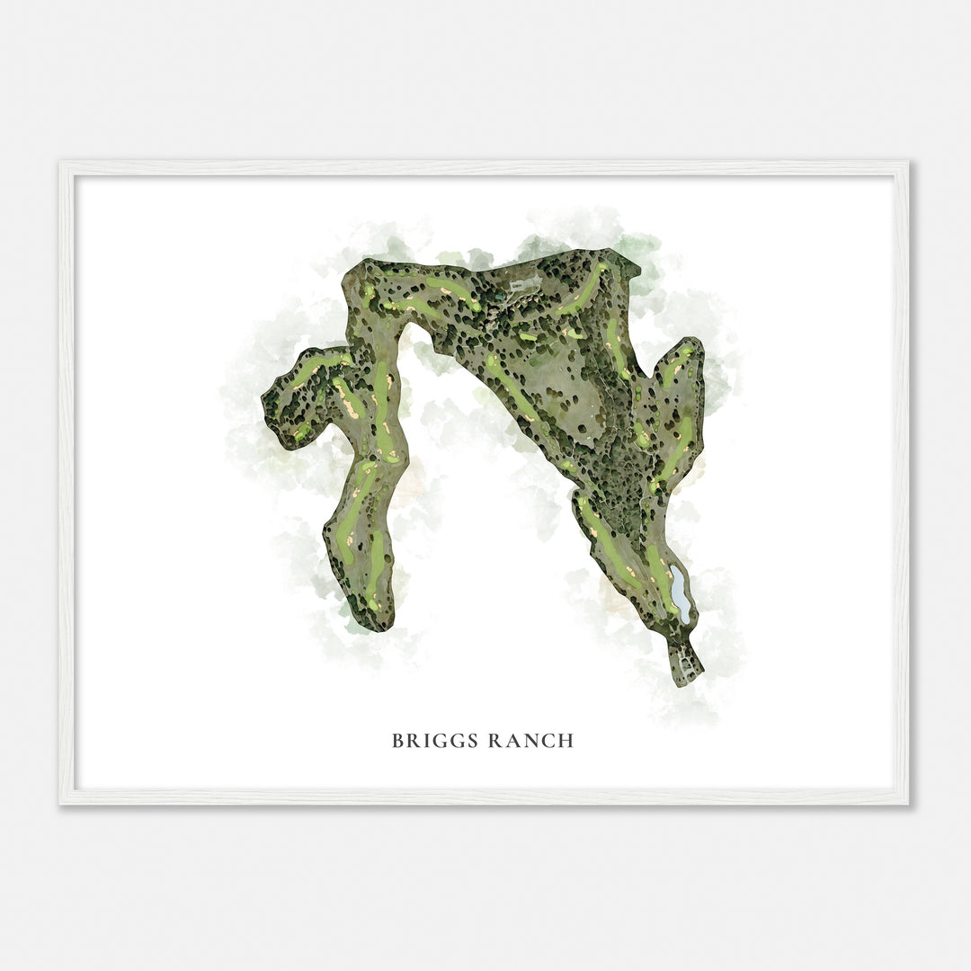 Print of Briggs Ranch Classic Map