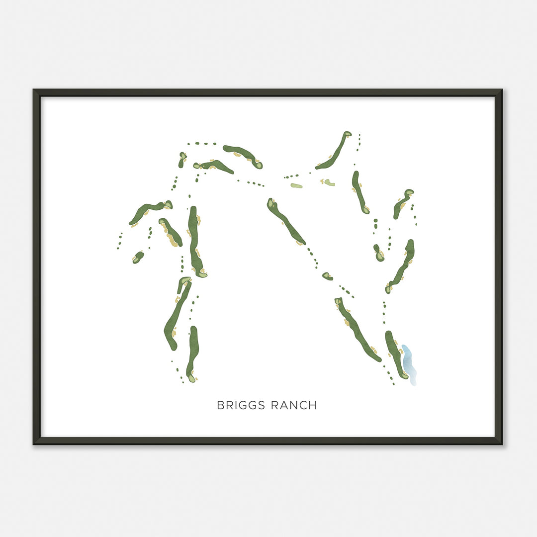 Print of Briggs Ranch Modern Map