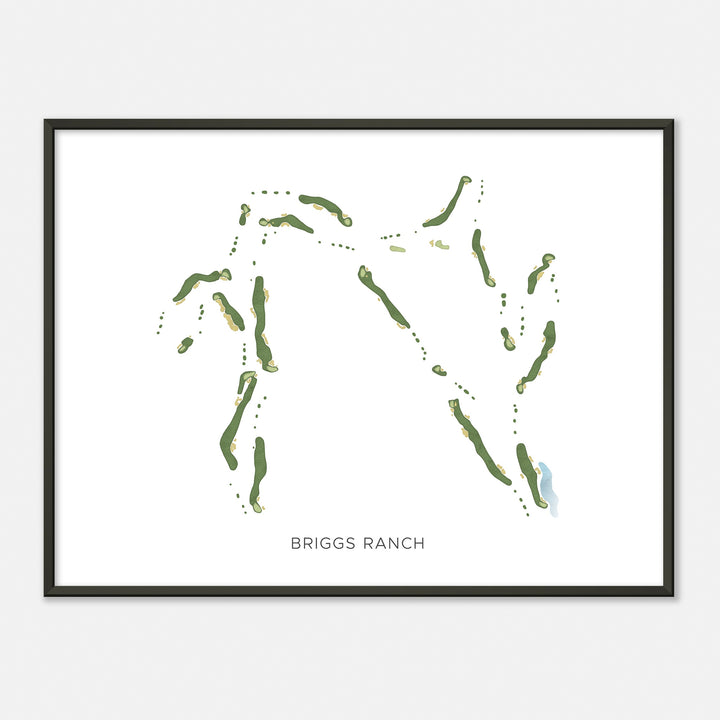 Print of Briggs Ranch Modern Map