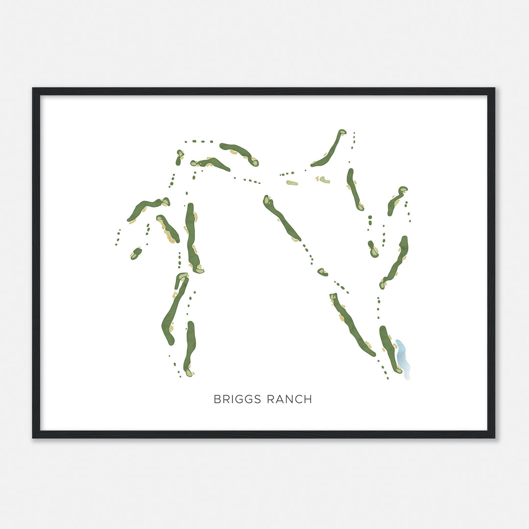 Print of Briggs Ranch Modern Map