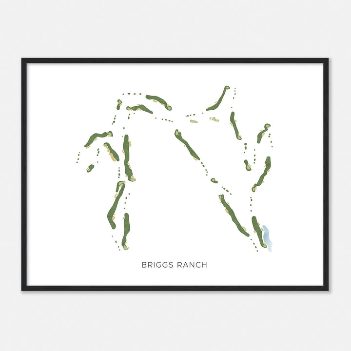 Print of Briggs Ranch Modern Map