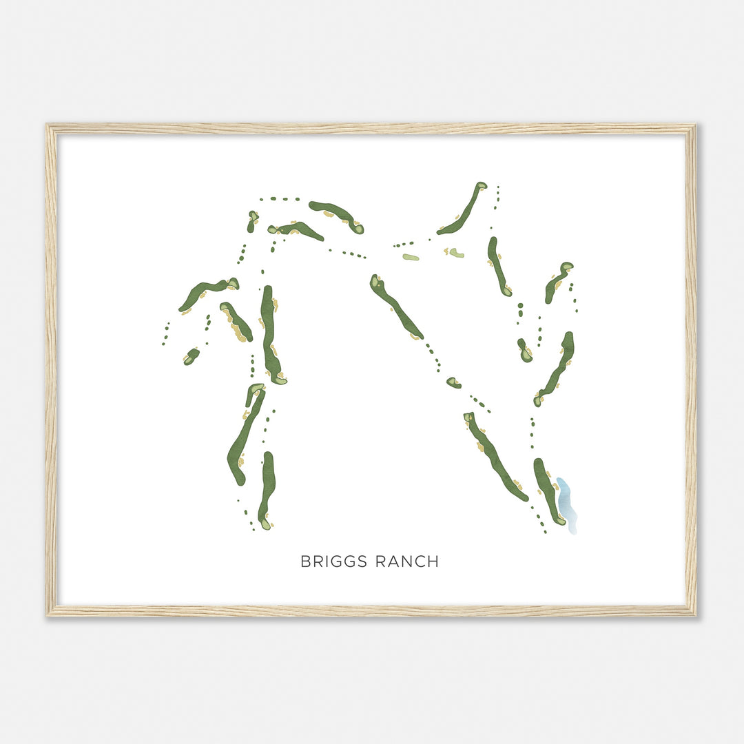 Print of Briggs Ranch Modern Map