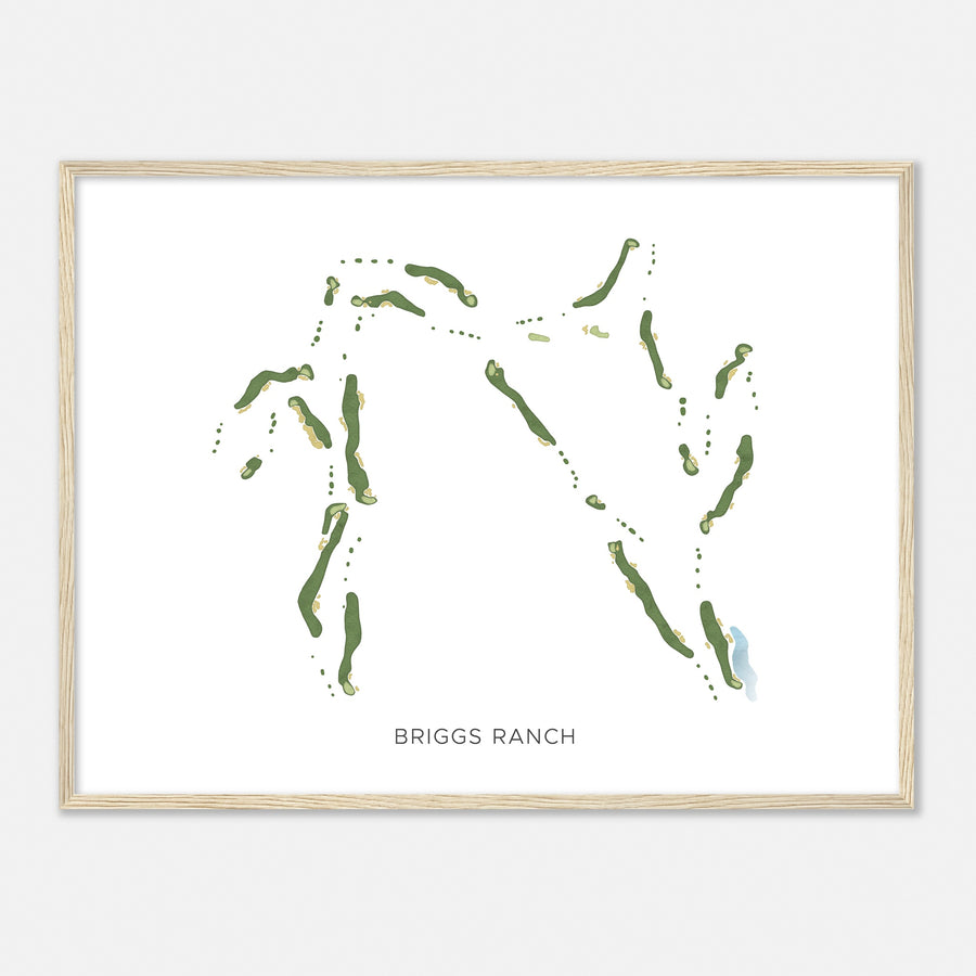 Print of Briggs Ranch Modern Map