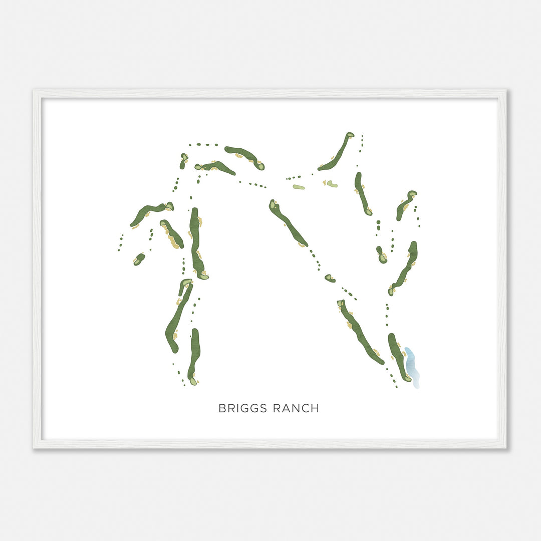 Print of Briggs Ranch Modern Map