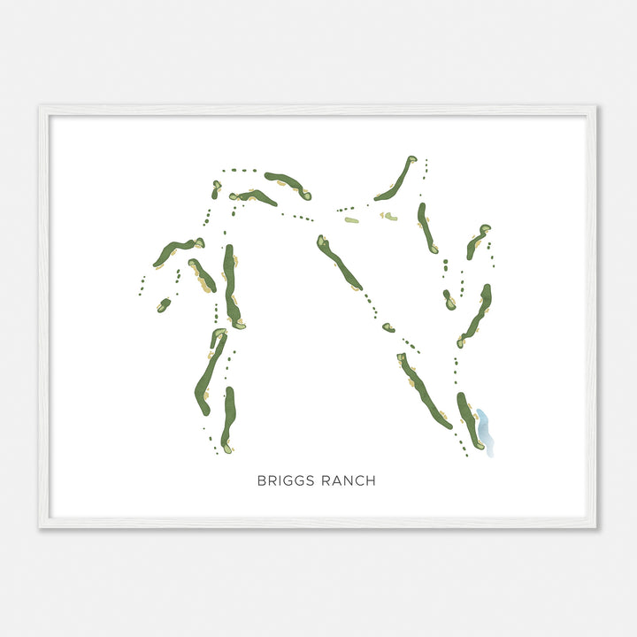 Print of Briggs Ranch Modern Map