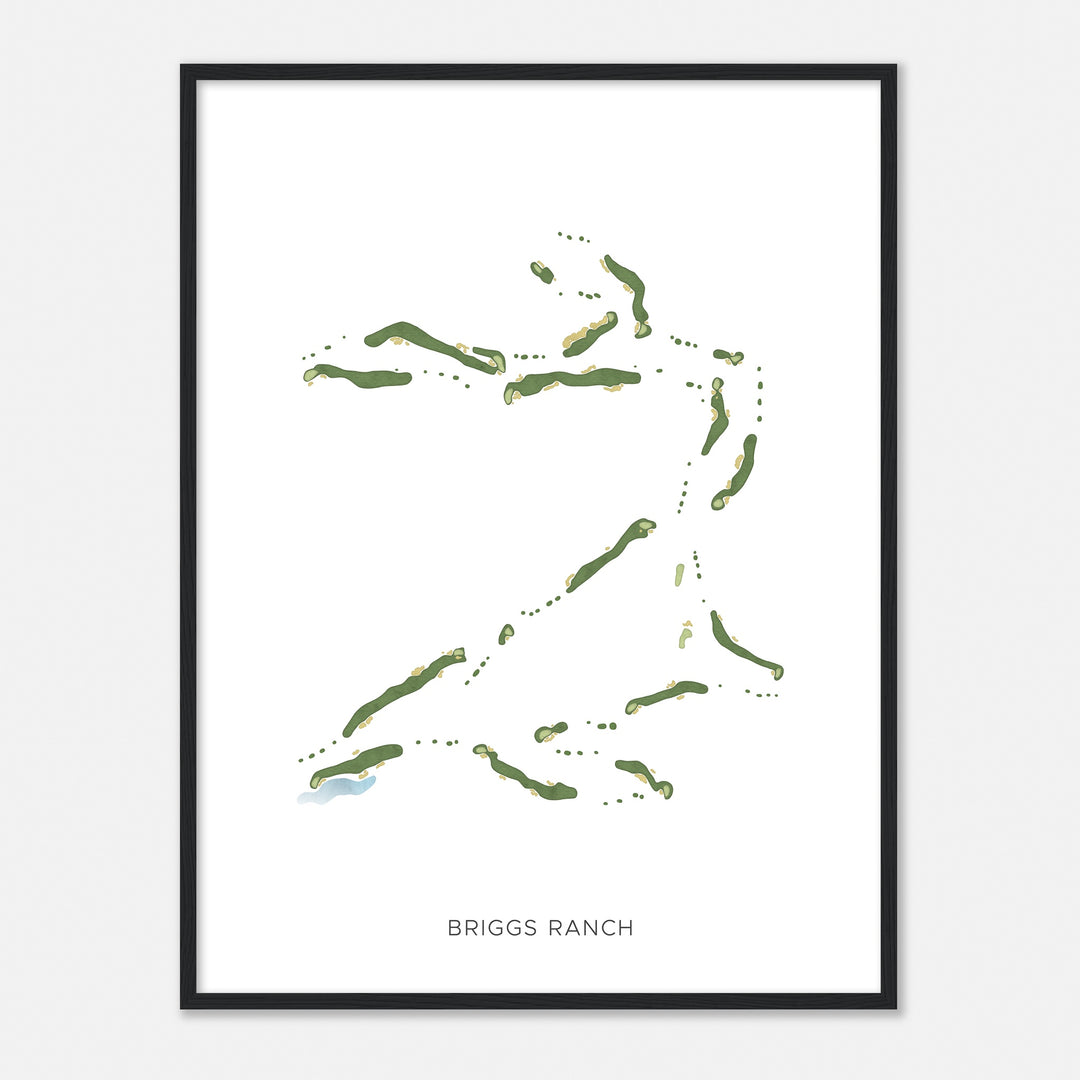 Print of Briggs Ranch Modern Map