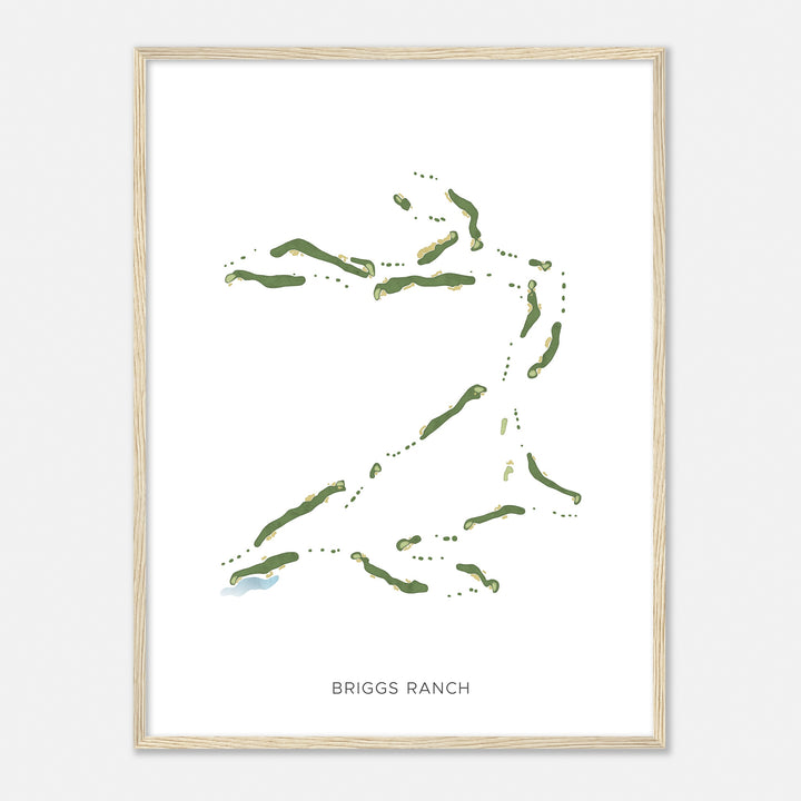 Print of Briggs Ranch Modern Map