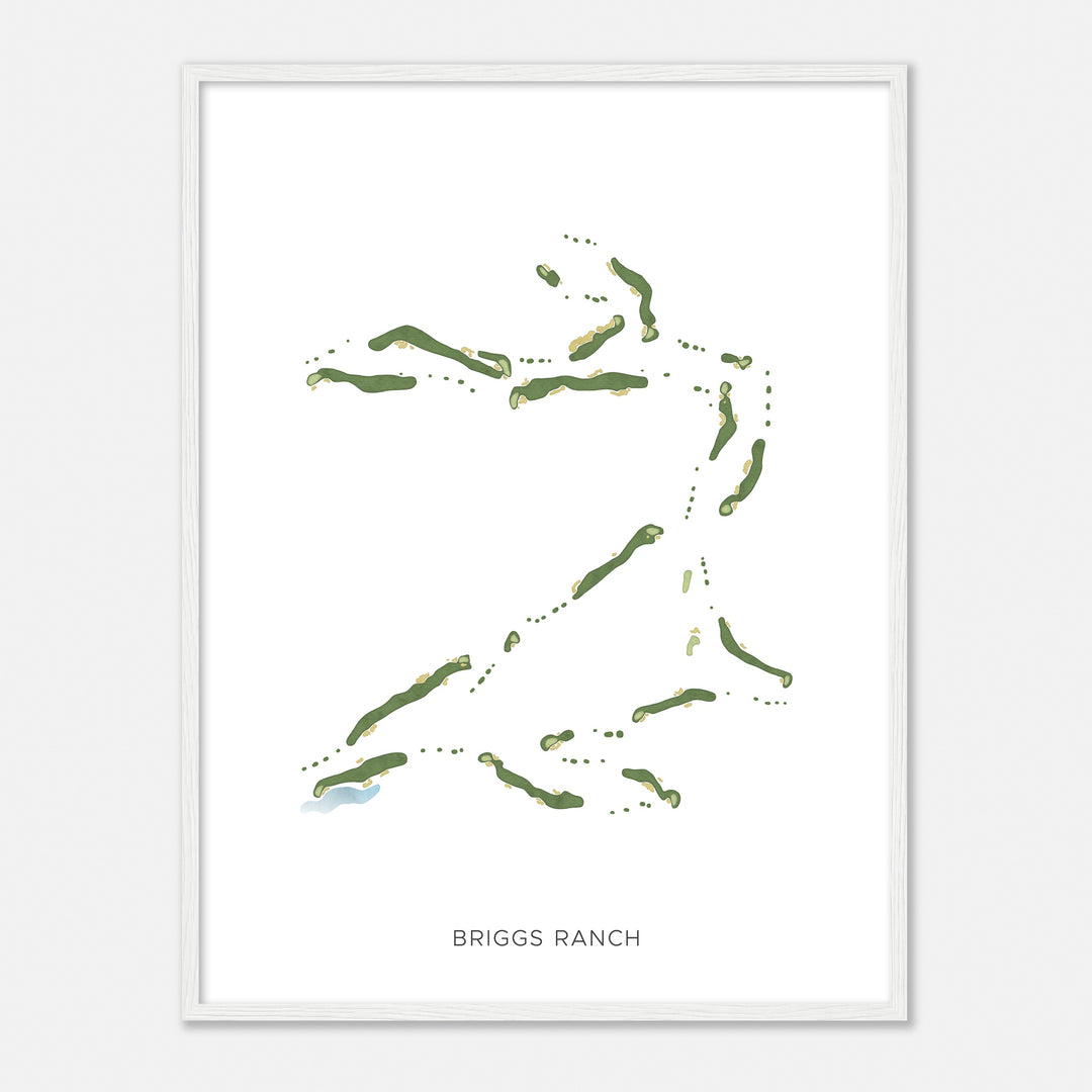 Print of Briggs Ranch Modern Map