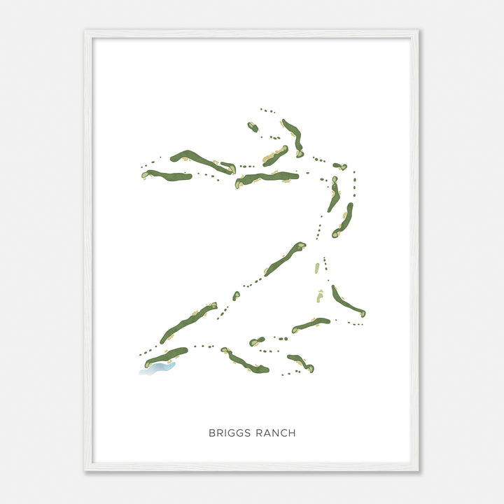 Print of Briggs Ranch Modern Map