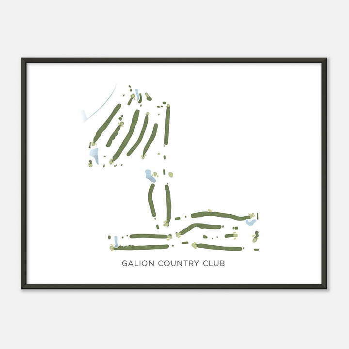 Print of Galion Country Club Modern Map
