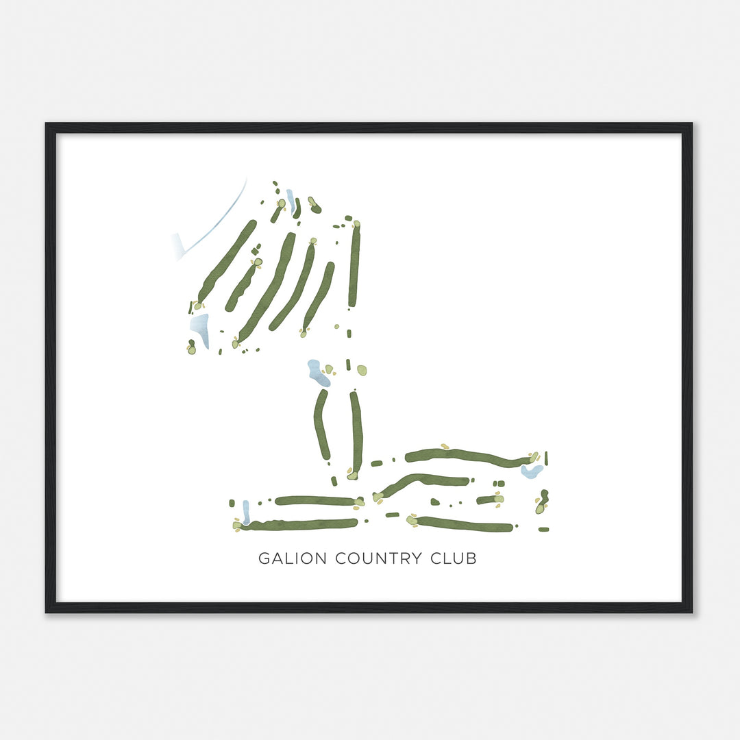 Print of Galion Country Club Modern Map