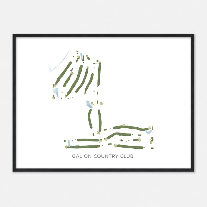 Print of Galion Country Club Modern Map