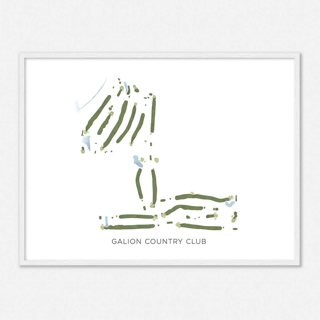Print of Galion Country Club Modern Map