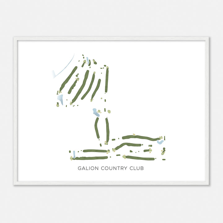 Print of Galion Country Club Modern Map