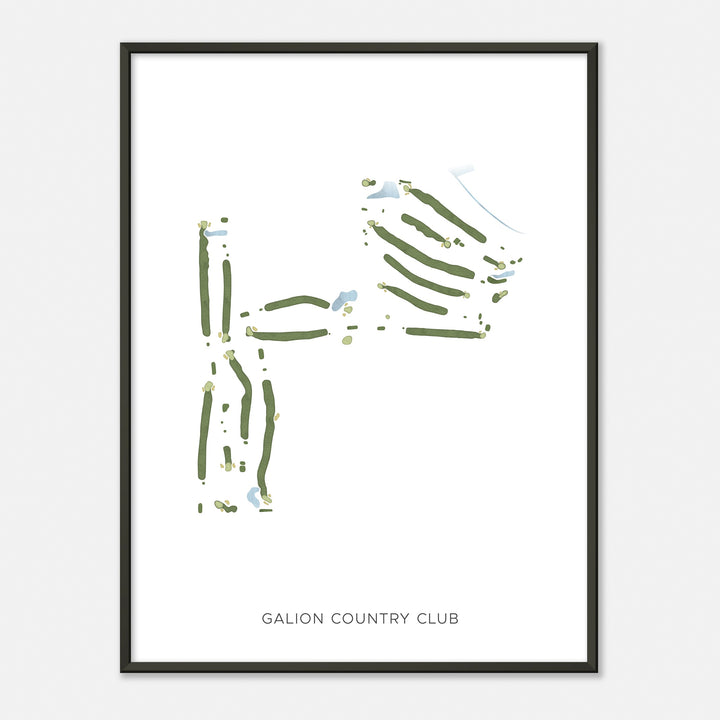 Print of Galion Country Club Modern Map