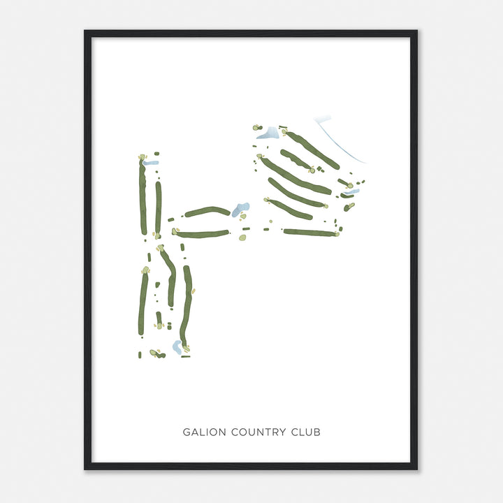 Print of Galion Country Club Modern Map