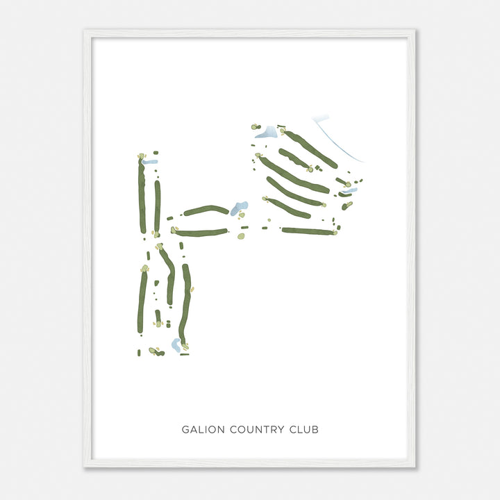 Print of Galion Country Club Modern Map