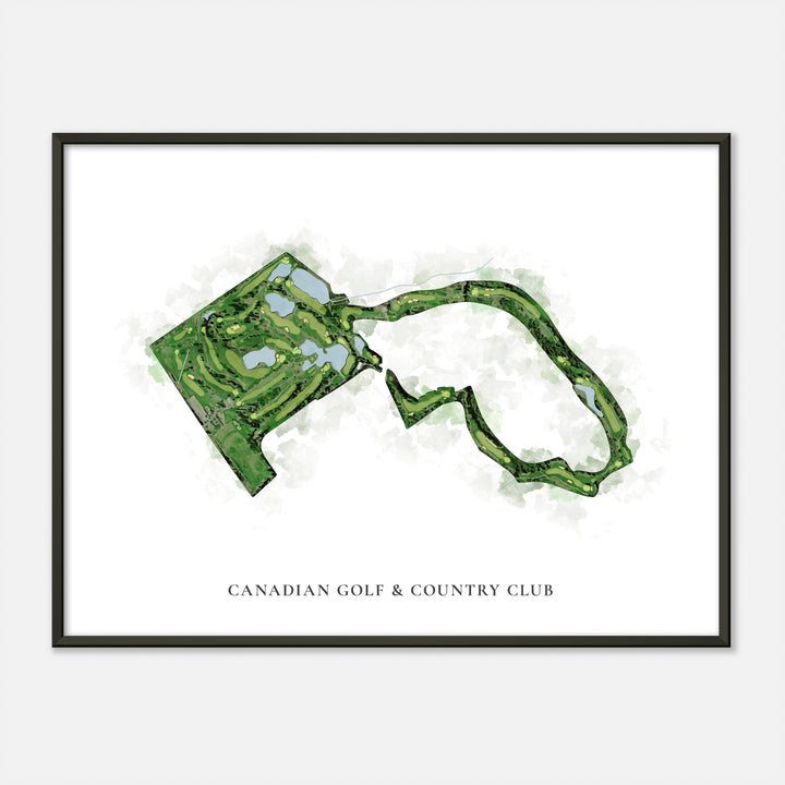 Print of Canadian Golf & Country Club Classic Map