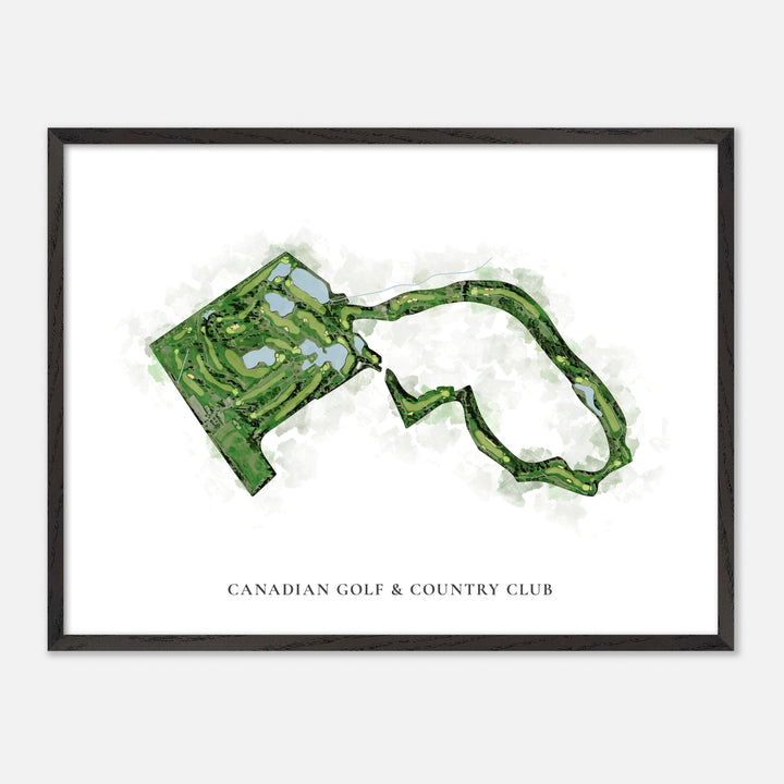 Print of Canadian Golf & Country Club Classic Map