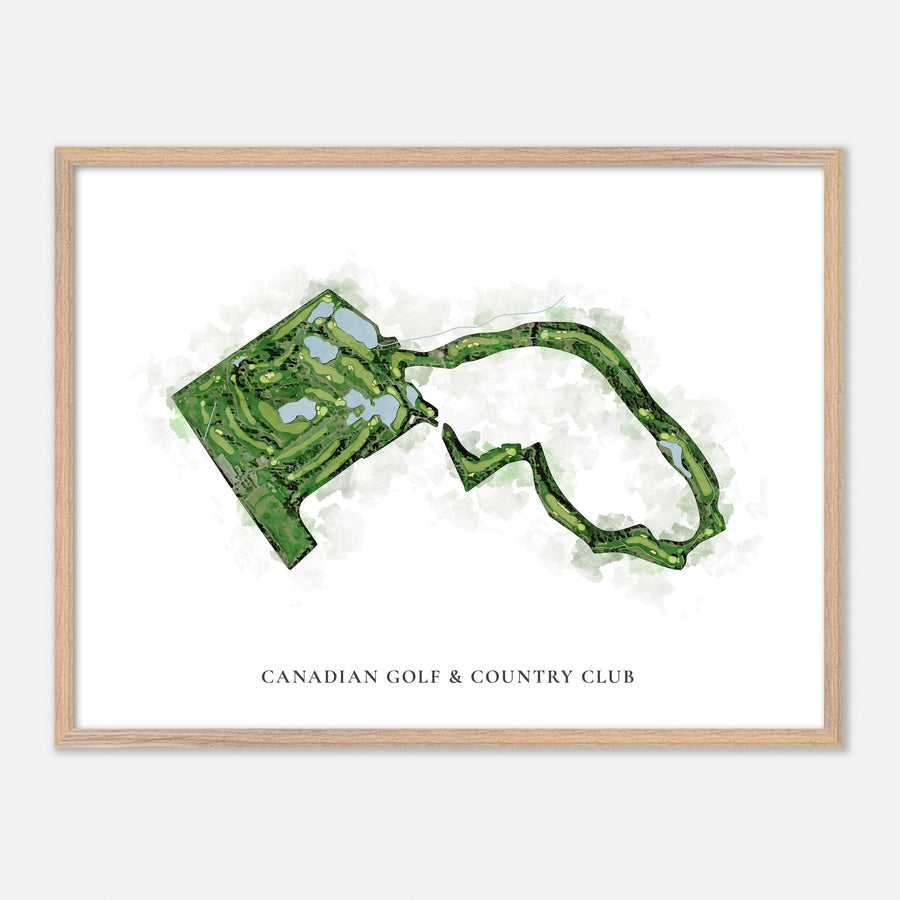 Print of Canadian Golf & Country Club Classic Map