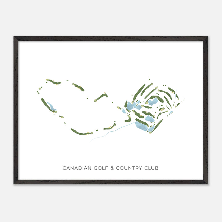 Print of Canadian Golf & Country Club Modern Map