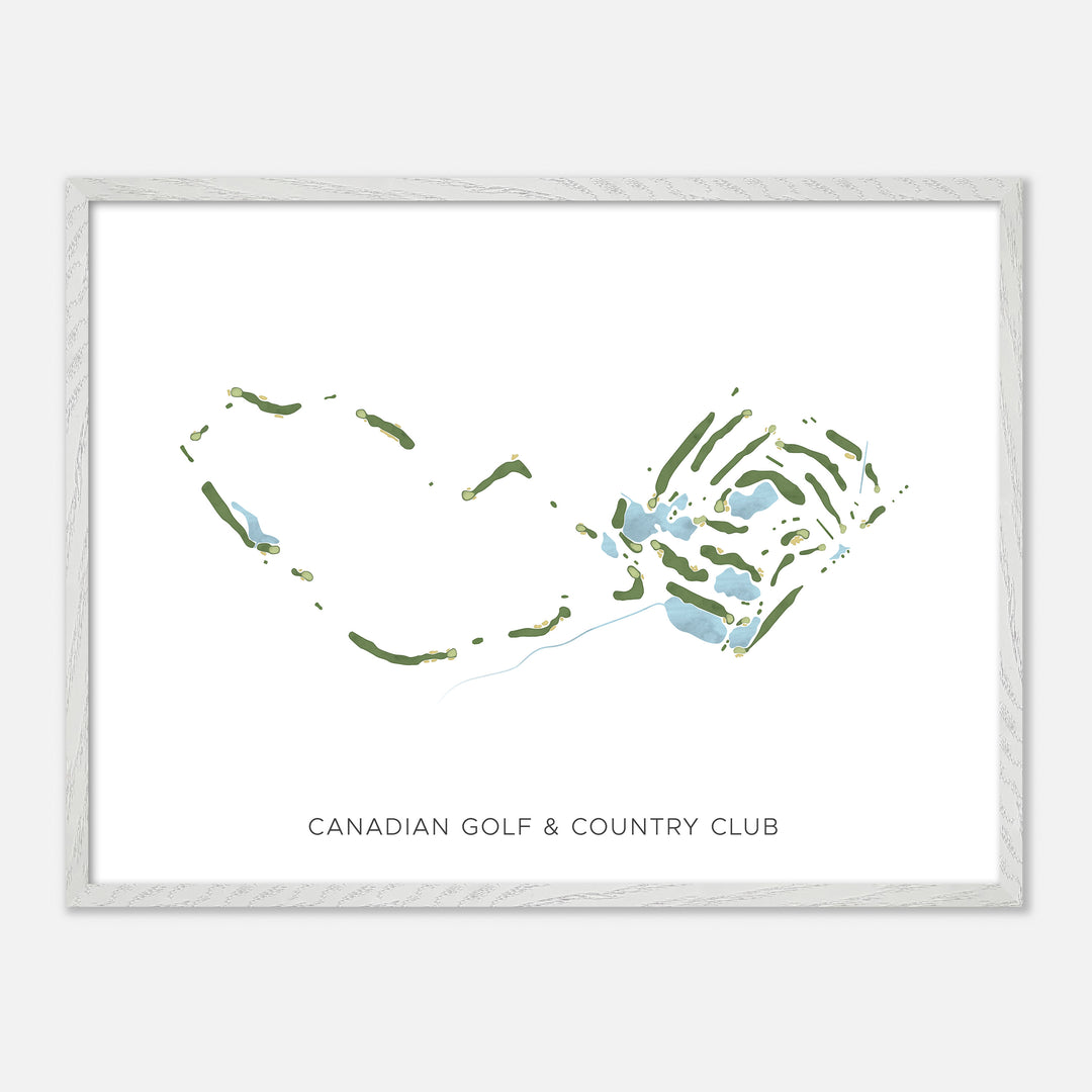 Print of Canadian Golf & Country Club Modern Map