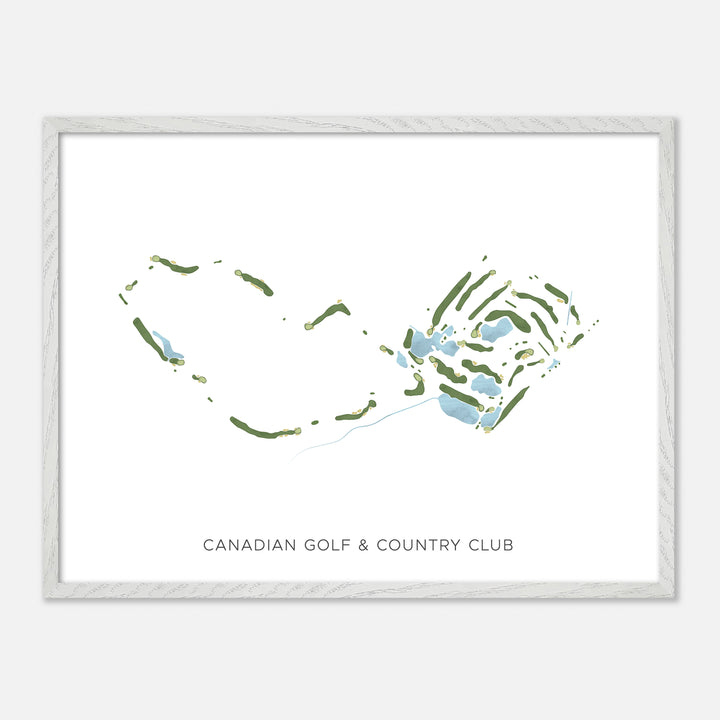 Print of Canadian Golf & Country Club Modern Map