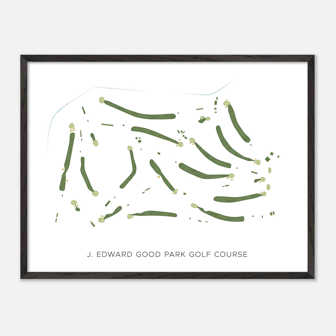 Print of J. Edward Good Park Golf Course Modern Map